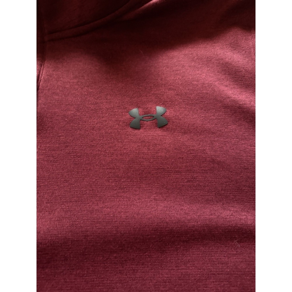 Under Armour ColdGear 1/4 Zip Pullover Mens 3XL Tall Red Loose Fit - Picture 5 of 8